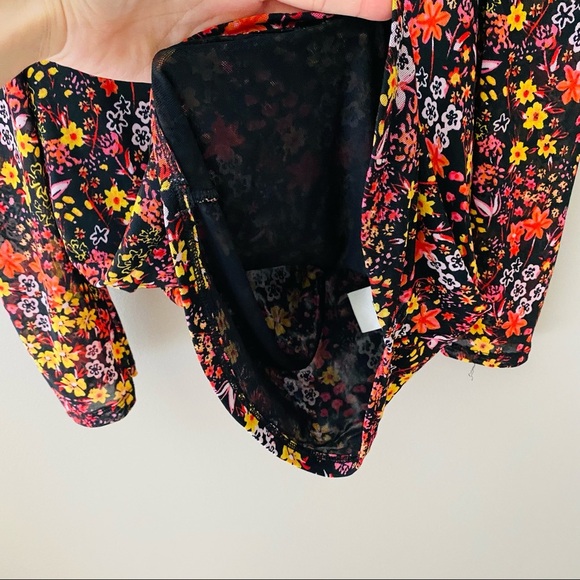 Free People Gather Print Turtleneck Top Sz XS - Picture 8 of 10